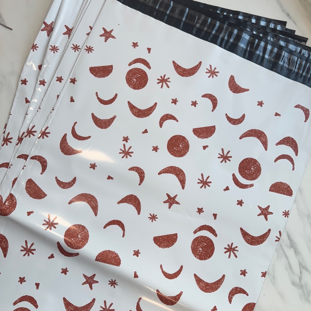 14.5x19 Large Poly Mailers Set of 25 Boho Shipping Bags - Picture 2 of 2